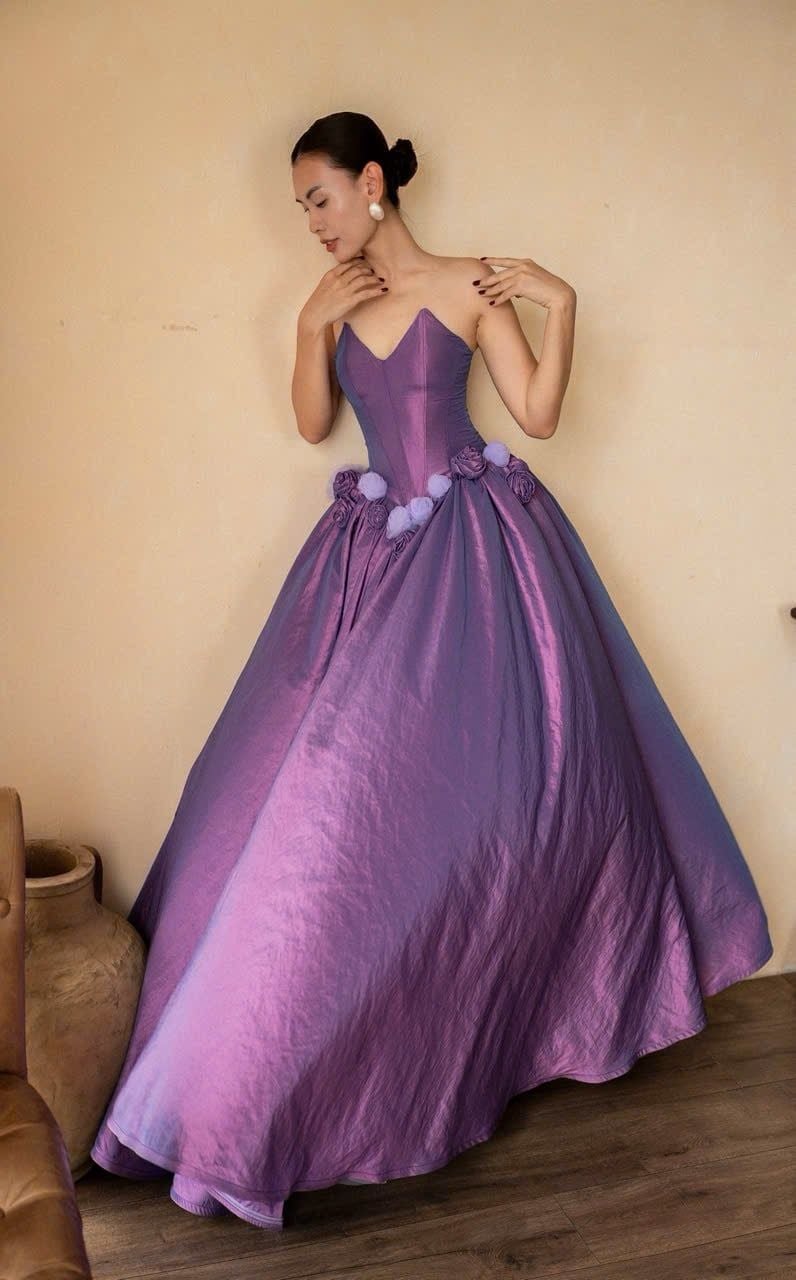  Midnight Iris Dress - Đầm Cúp Ngực Corset Thiết Kế D0159 