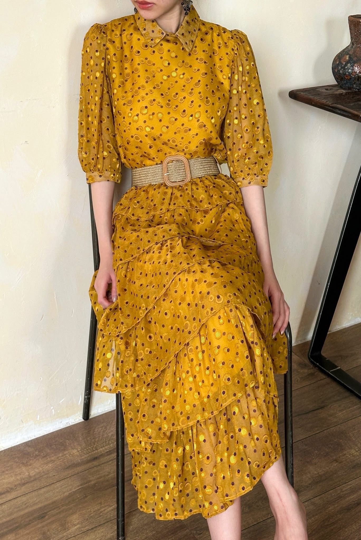  Candy Set - Set Áo Và Chân Váy Chấm Bi Nhỏ POQ20 