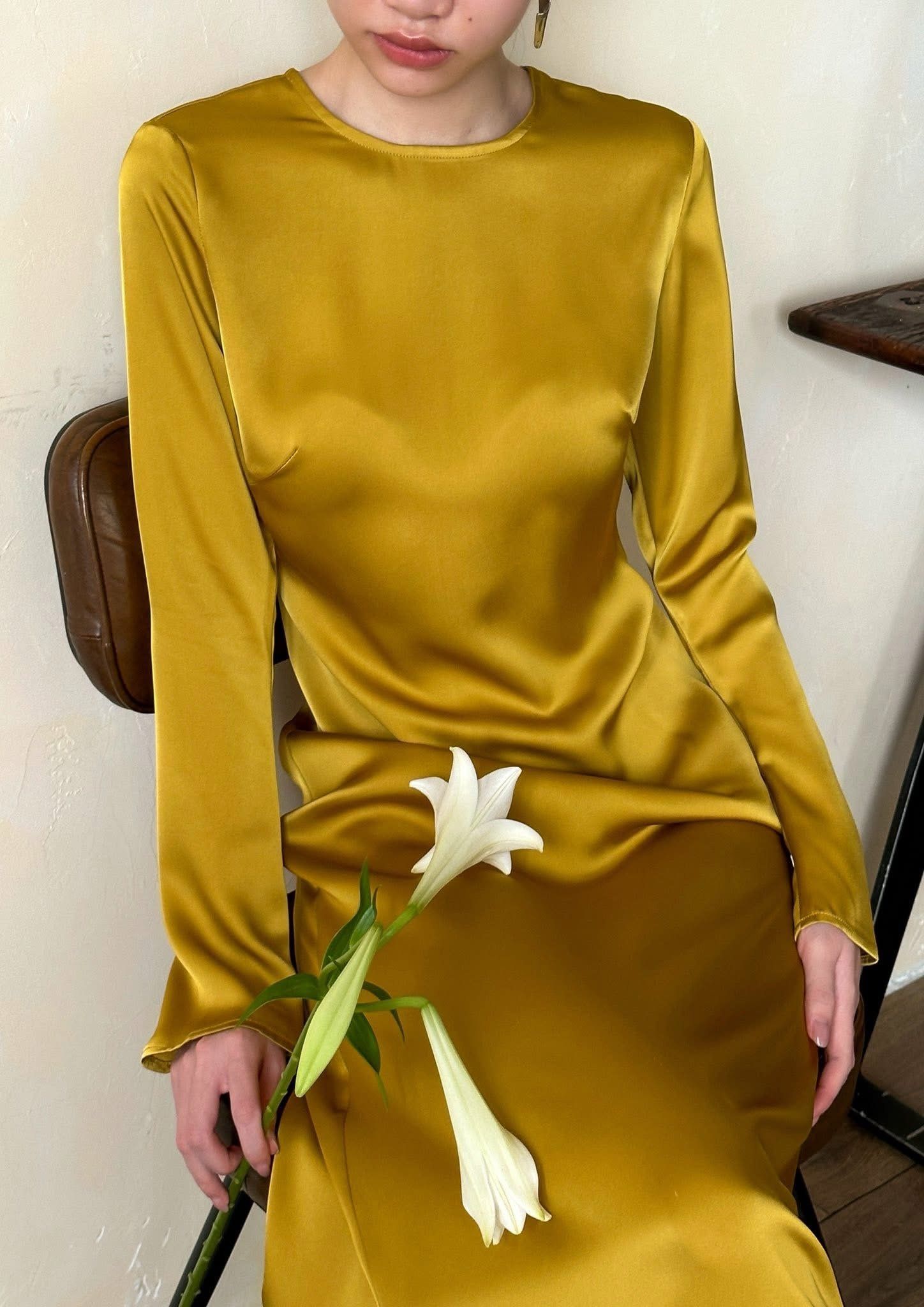  Eudora Silk Dress - Đầm Lụa Tay Dài D1008 