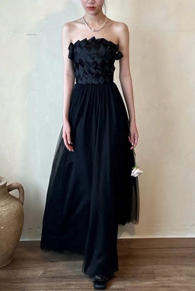  Swan Dress - Đầm Cúp Ngực Thiết Kế 