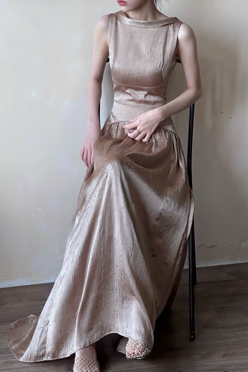  Claudette Dress - Đầm Thiết Kế Vintage QE001 