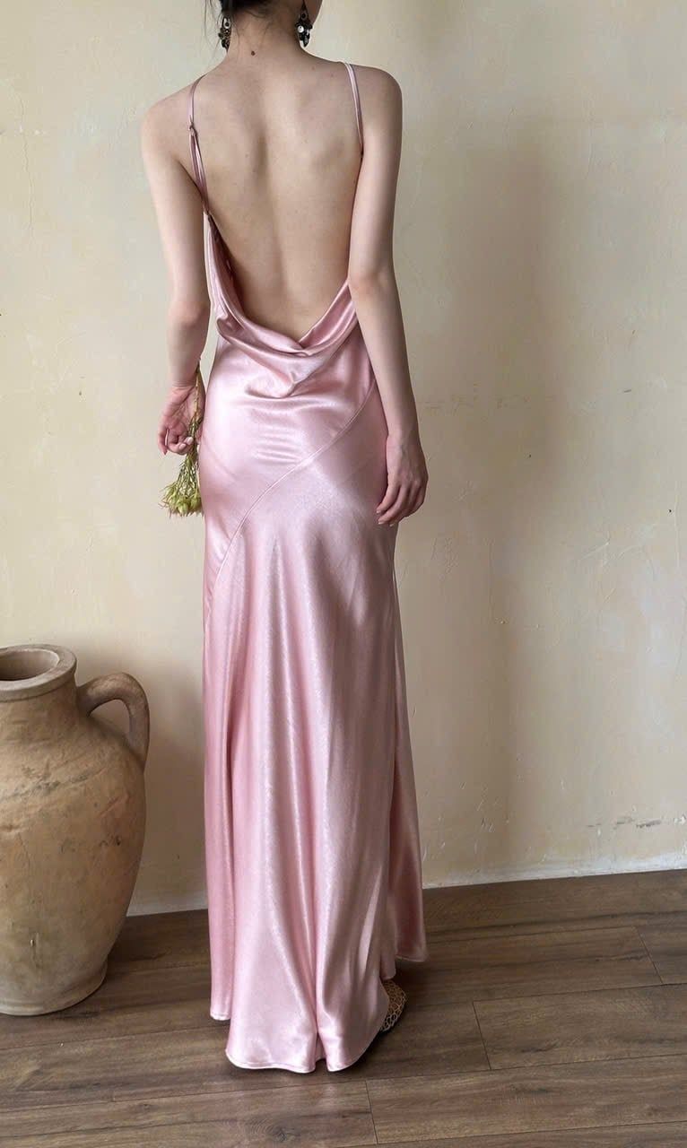  Fleur Dress - Đầm Lụa Cổ Yếm Thiết Kế D0143 