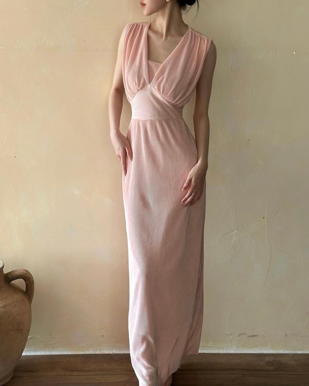  Braelynn Dress - Tân Kỳ Đầm Dập Li Dáng Dài L112 