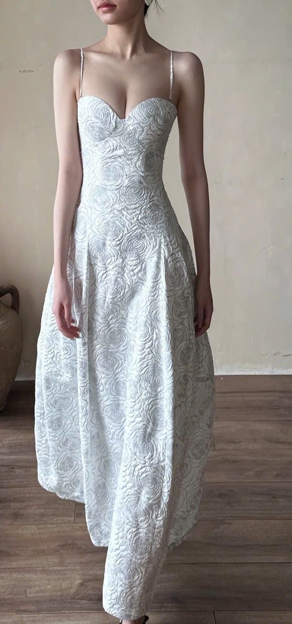  Brigitte Dress - Đầm Corset Hoa Hồng D0129 