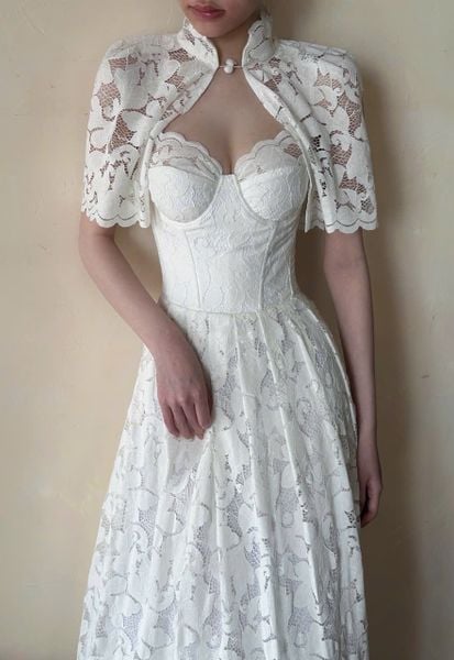  Blaire Set - Đầm Corset 2 Dây Kèm Áo Choàng 