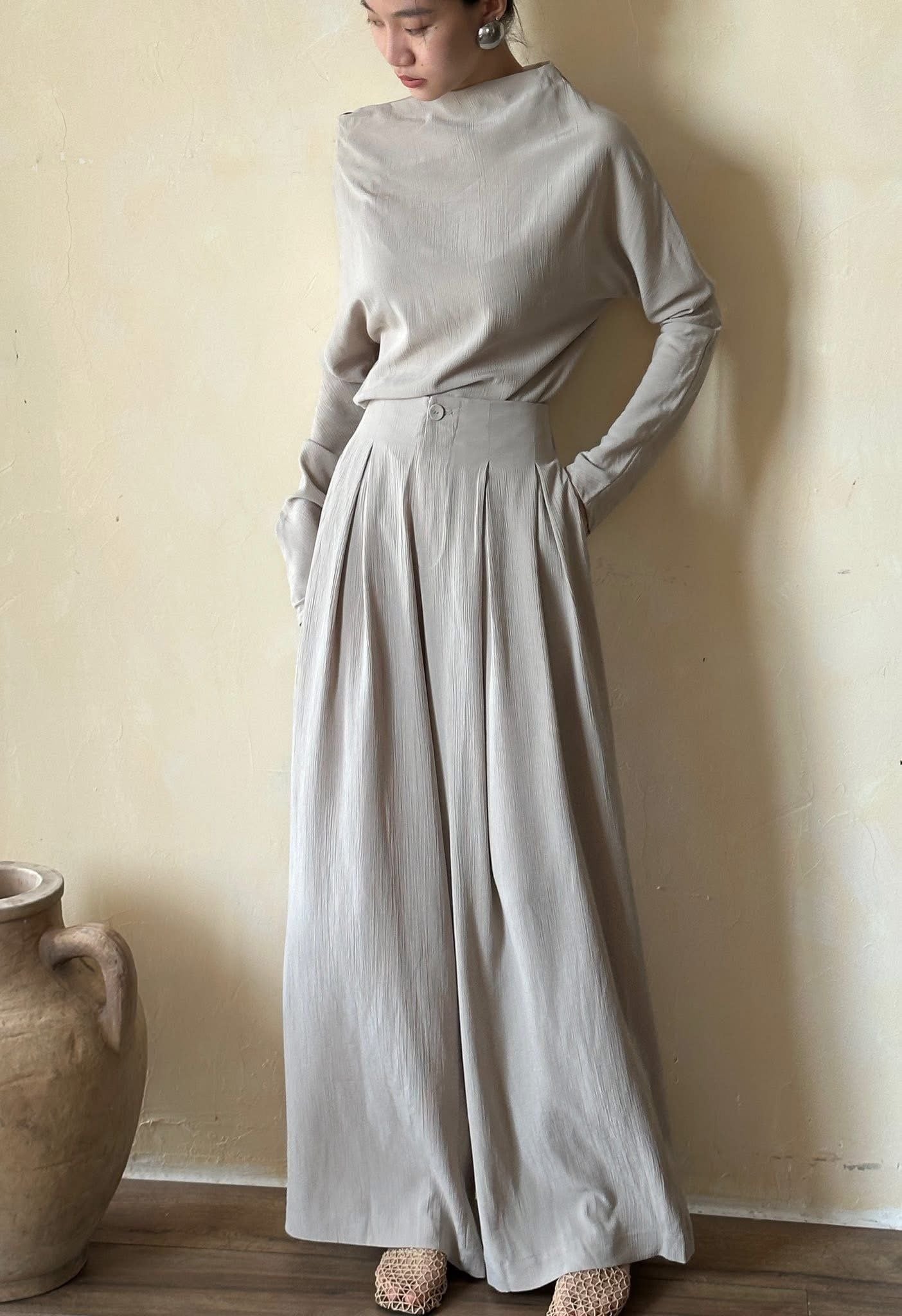  Ophelia Set - Set Áo Trễ Vai Và Quần Suông 