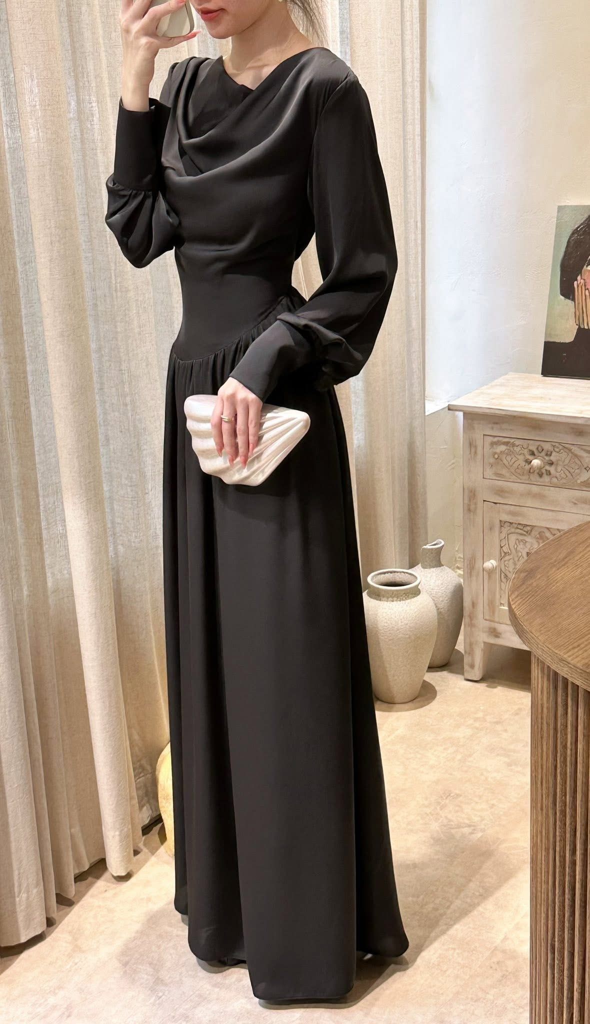  Giselle Dress - Đầm Lụa Tay Dài D1000 