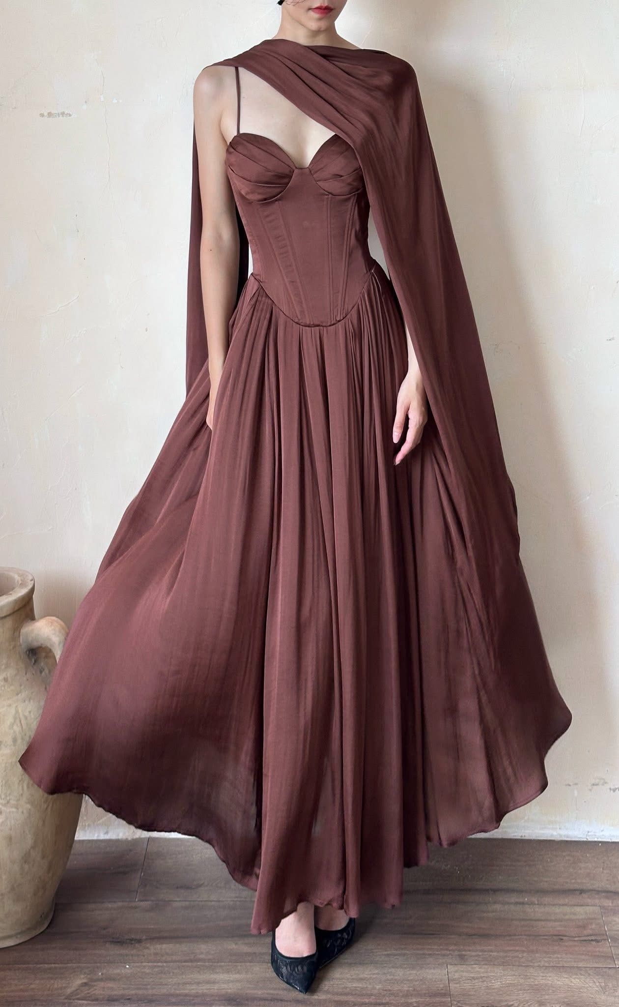  Elsie Dress - Đầm Corset Lụa Q002 