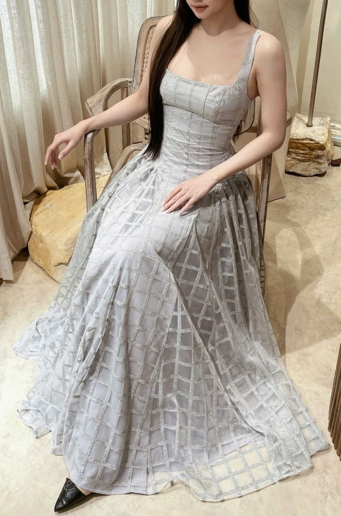  Delphine Dress - Đầm 2 Dây Corset Thiết Kế D0154 