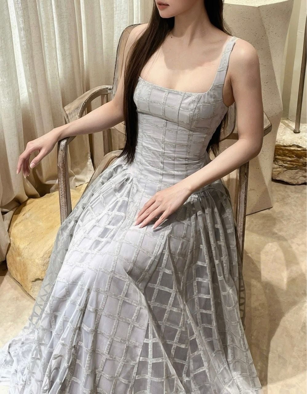  Delphine Dress - Đầm 2 Dây Corset Thiết Kế D0154 