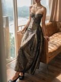  Brigitte Dress - Đầm Corset Hoa Hồng D0129 