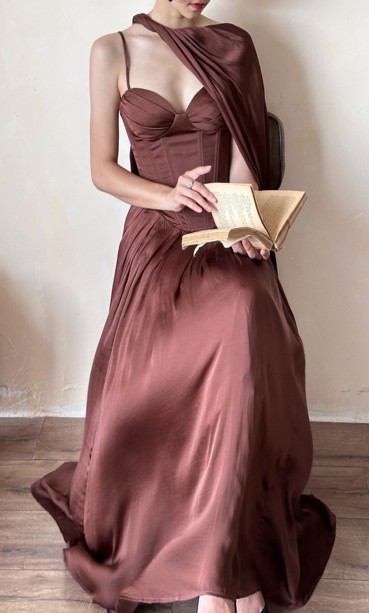  Elsie Dress - Đầm Corset Lụa Q002 