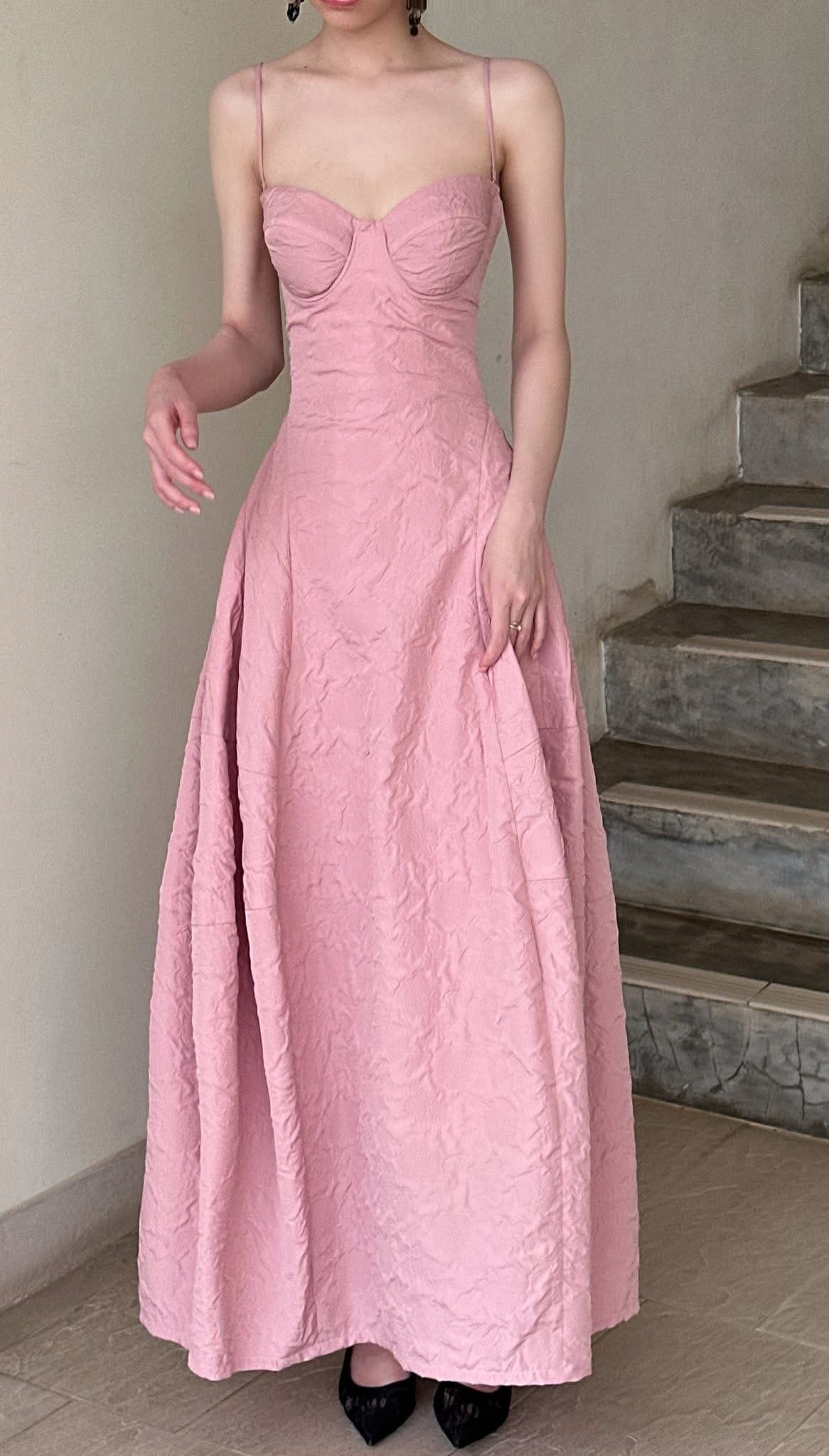  Brigitte Dress - Đầm Corset Hoa Hồng D0129 