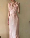  Braelynn Dress - Tân Kỳ Đầm Dập Li Dáng Dài L112 