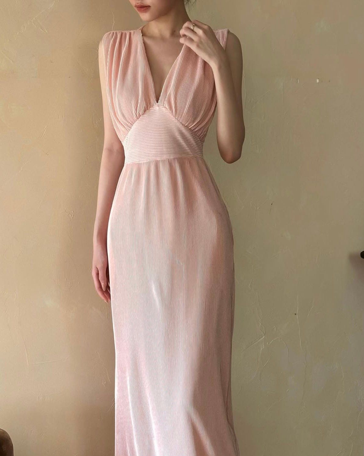  Braelynn Dress - Tân Kỳ Đầm Dập Li Dáng Dài L112 