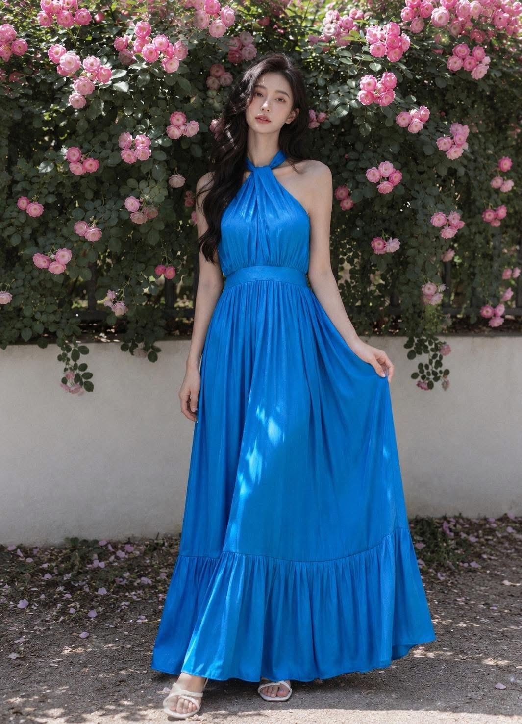  Scarlette Dress - Đầm cổ yếm cột chéo LA34 