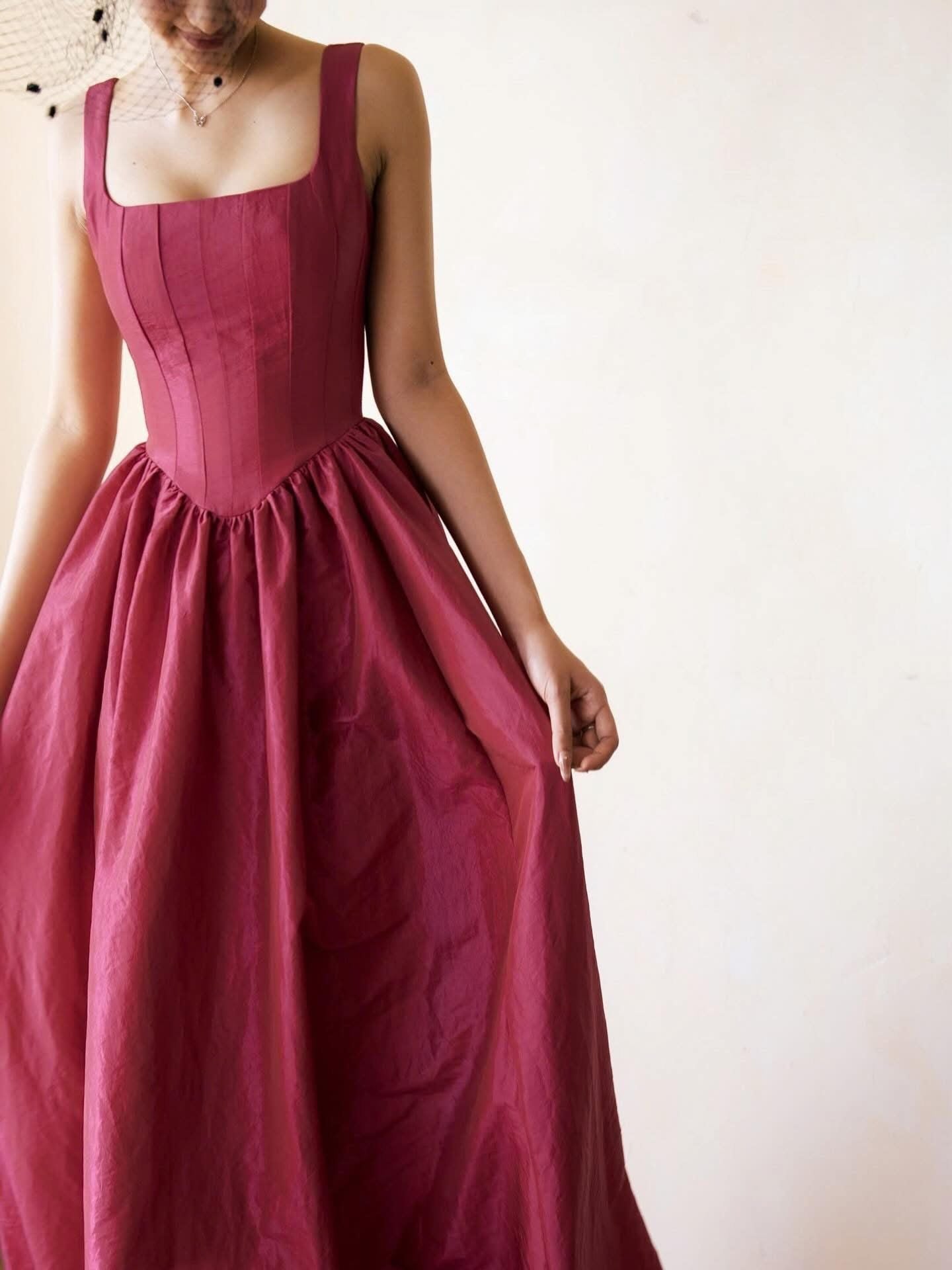  Seline Dress - Đầm Corset Dáng Dài Thiết Kế 