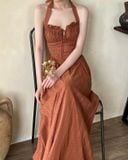  Bianca Dress - Đầm Corset Cổ Yếm D0725 