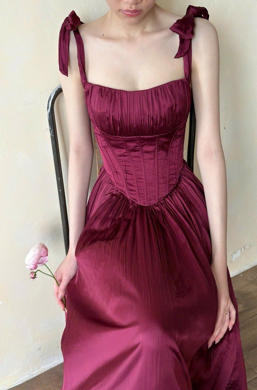  Delilah Dress - Đầm Corset Dập Ly D0130 