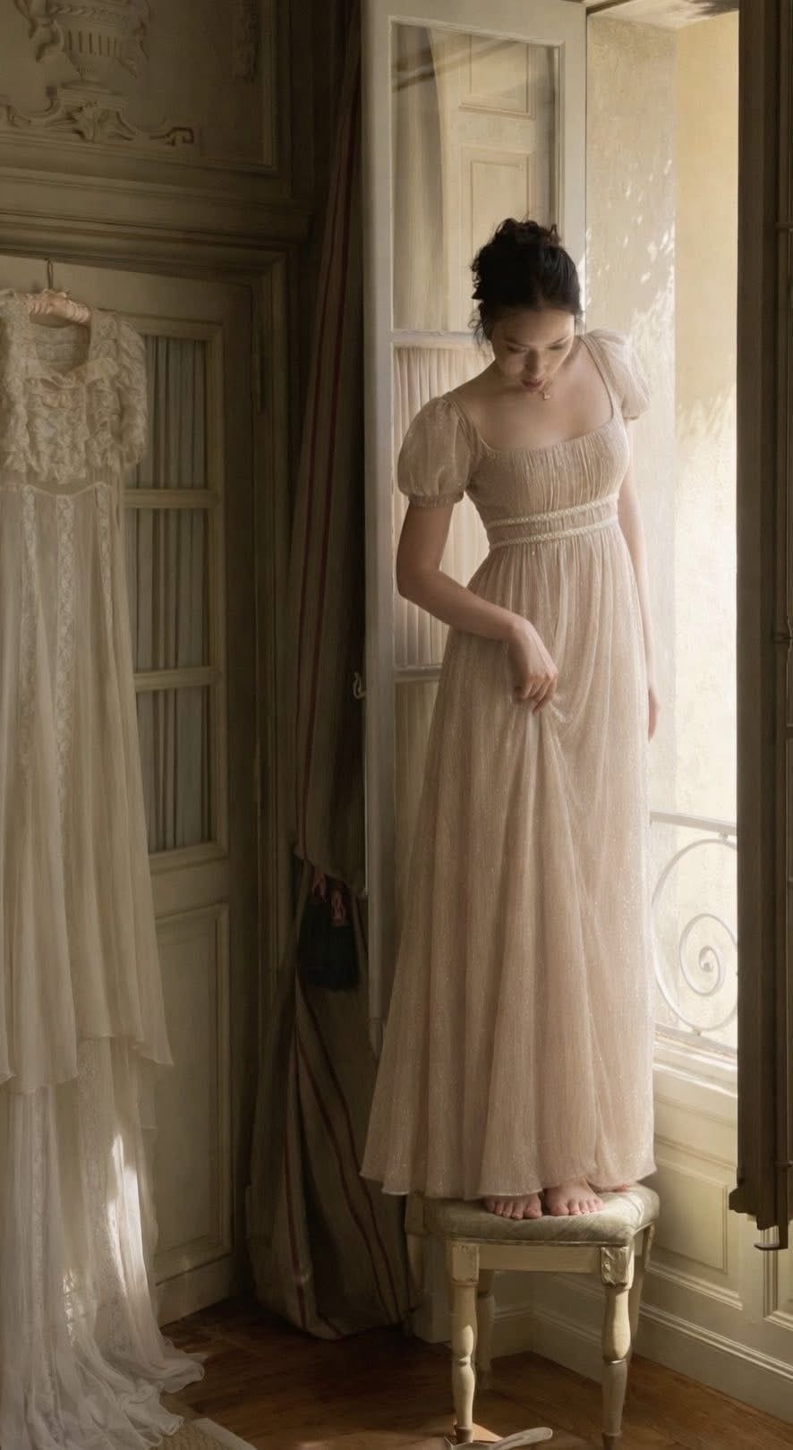  Audrey Dress - Đầm Thiết Kế Tay Bồng 