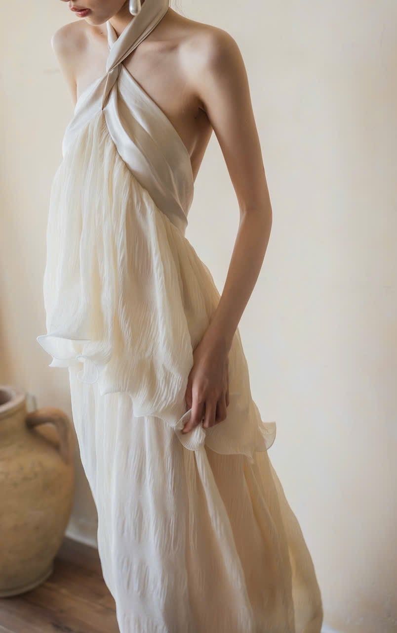  Aveline dress - Đầm Cổ Yếm Hở Lưng Thiết Kế 
