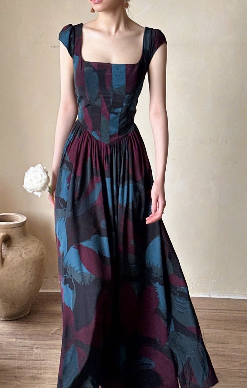  Adela Dress - Đầm Corset Cổ Điển Tay Hến V21 