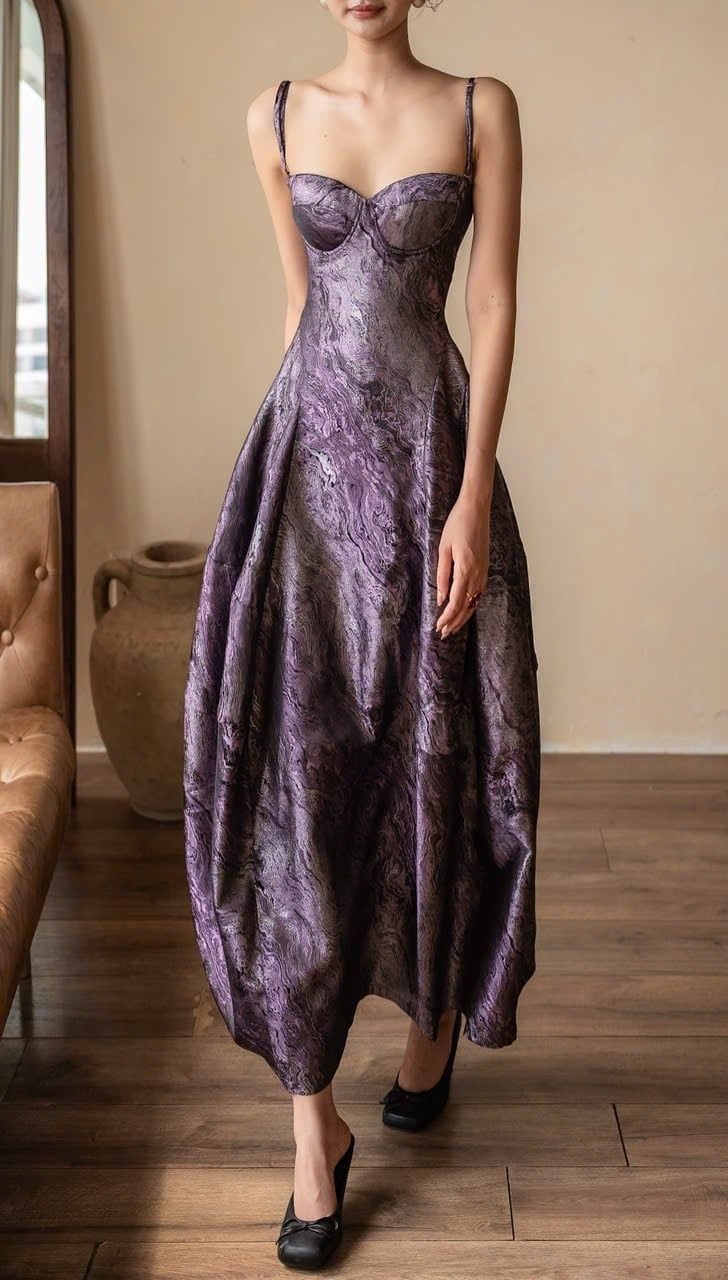  Brigitte Dress - Đầm Corset Hoa Hồng D0129 