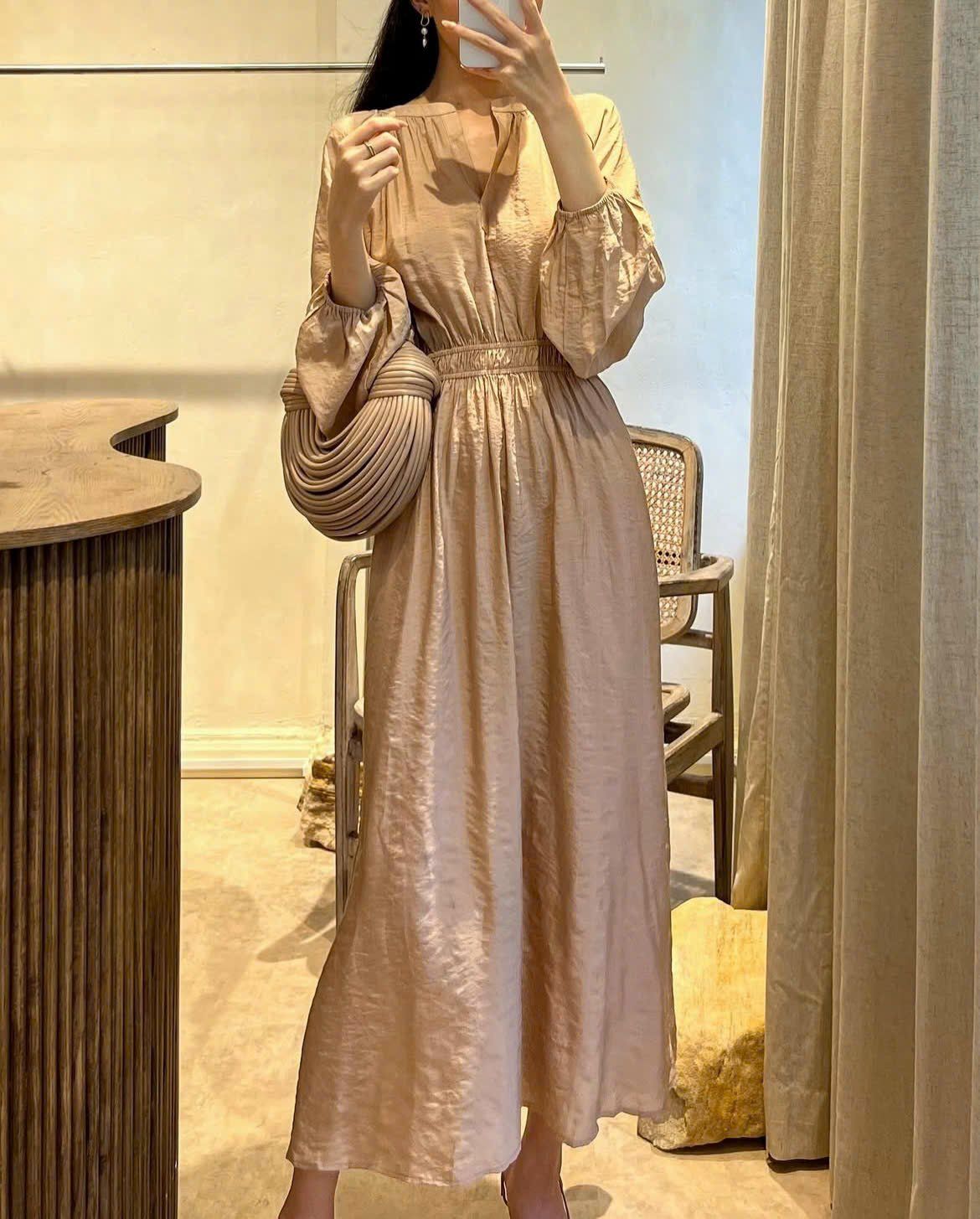  Sol Dress - Đầm tay dài nhấn eo D955 