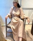  Sol Dress - Đầm tay dài nhấn eo D955 