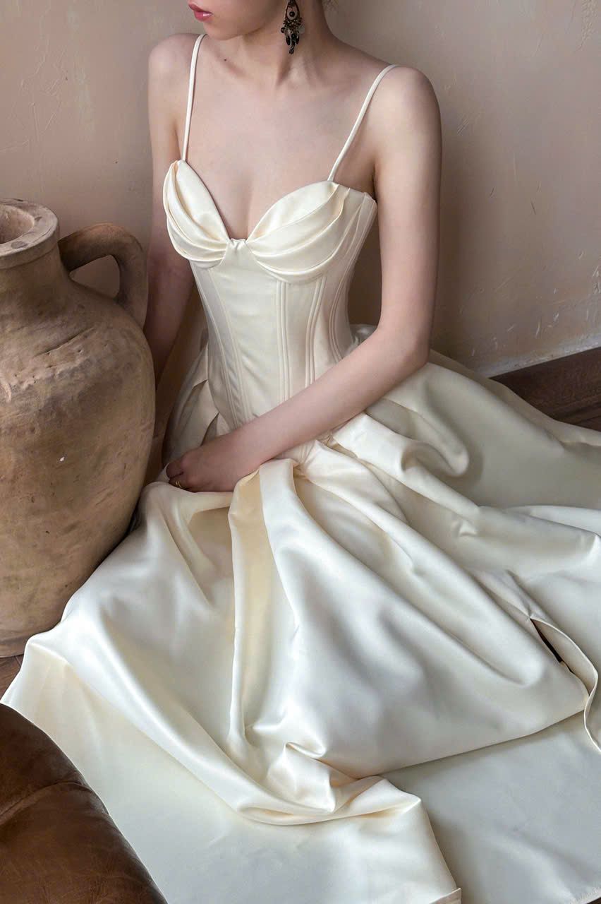  Elsie Dress - Đầm Corset Lụa Q002 