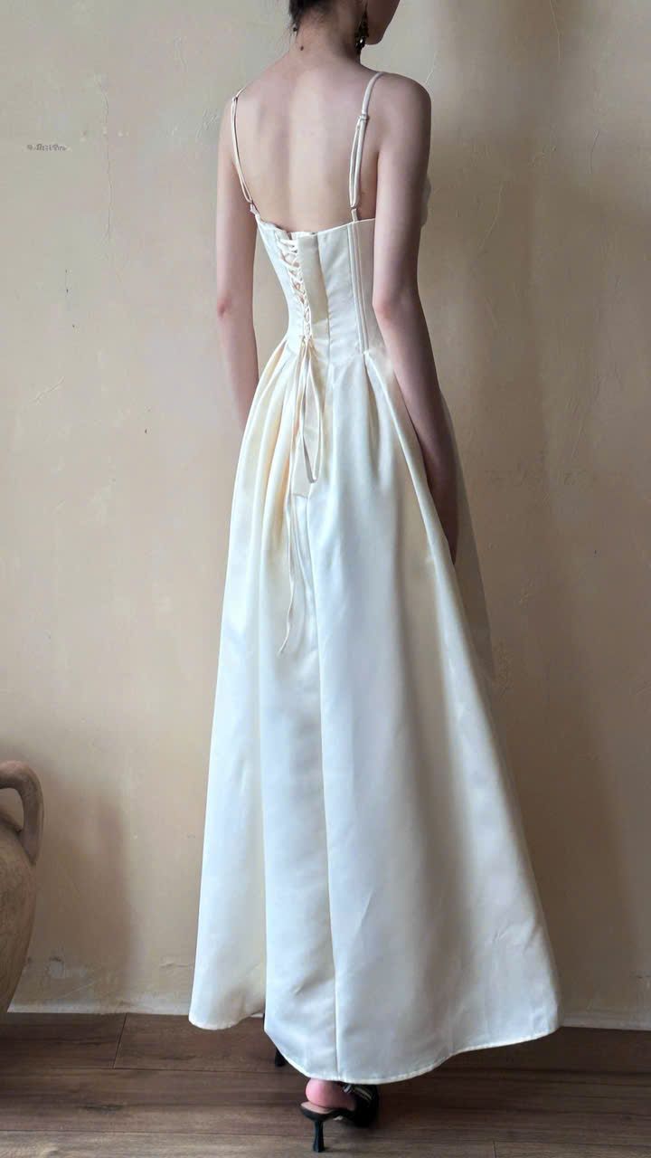  Elsie Dress - Đầm Corset Lụa Q002 