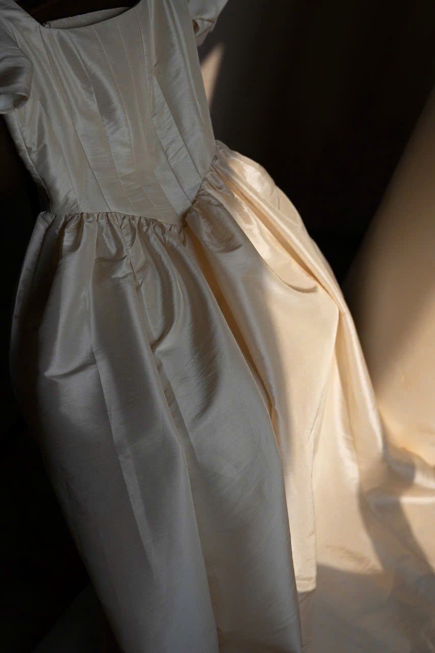  Ivory Sonata Dress - Đầm Corset Tay Phồng Thiết Kế 