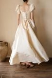  Ivory Sonata Dress - Đầm Corset Tay Phồng Thiết Kế D0161 
