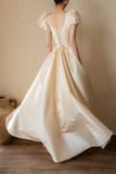  Ivory Sonata Dress - Đầm Corset Tay Phồng Thiết Kế D0161 