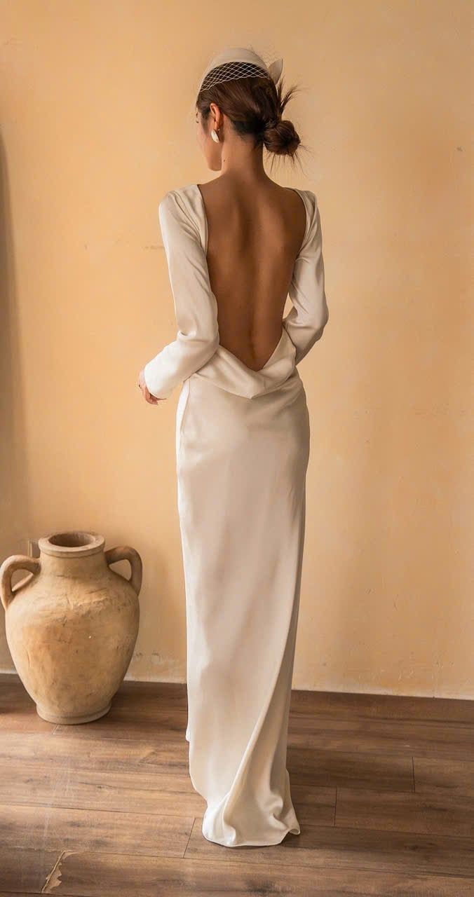  Shella Dress - Đầm Lụa Tay Dài Thiết Kế 