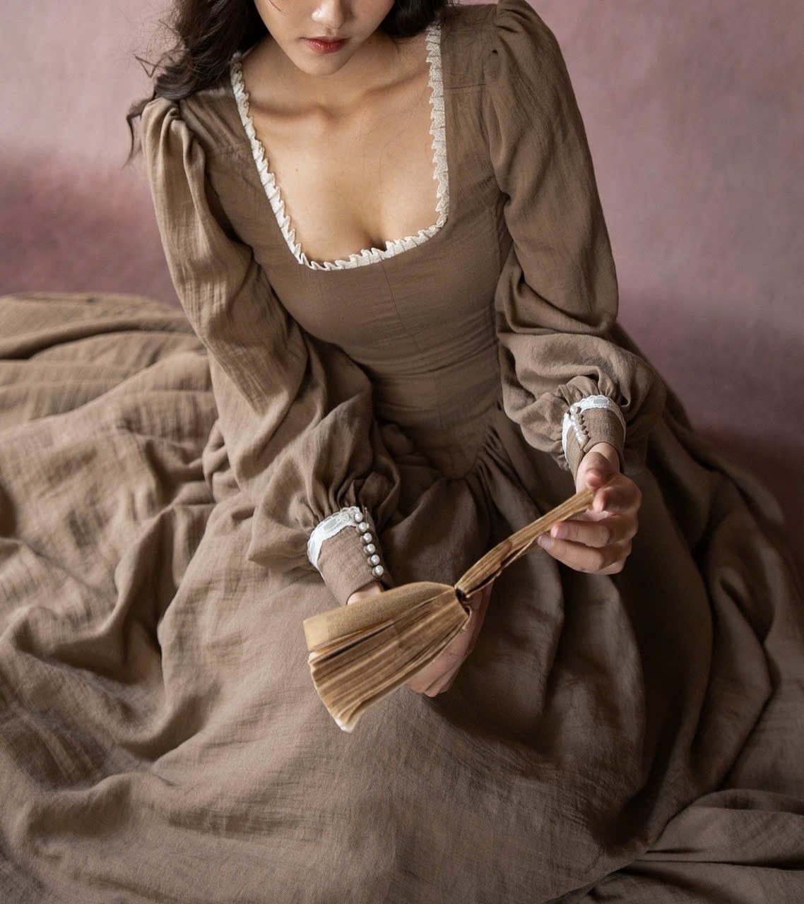  Colette Dress - Đầm Vintage Thiết Kế Tay Dài 