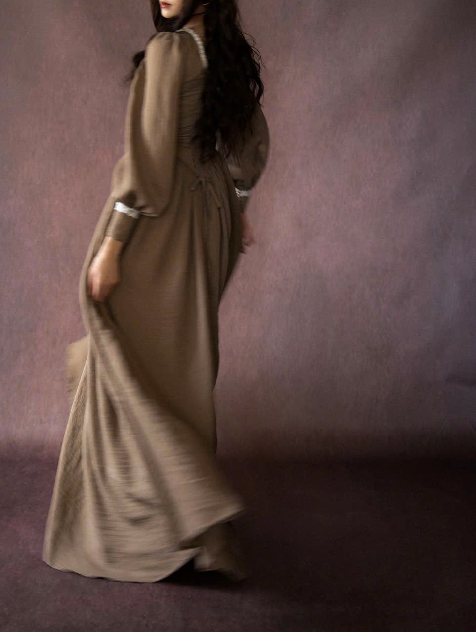  Colette Dress - Đầm Vintage Thiết Kế Tay Dài 