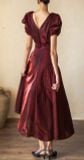  Helena Dress - Đầm Hoa Hồng Tay Phồng D1013 