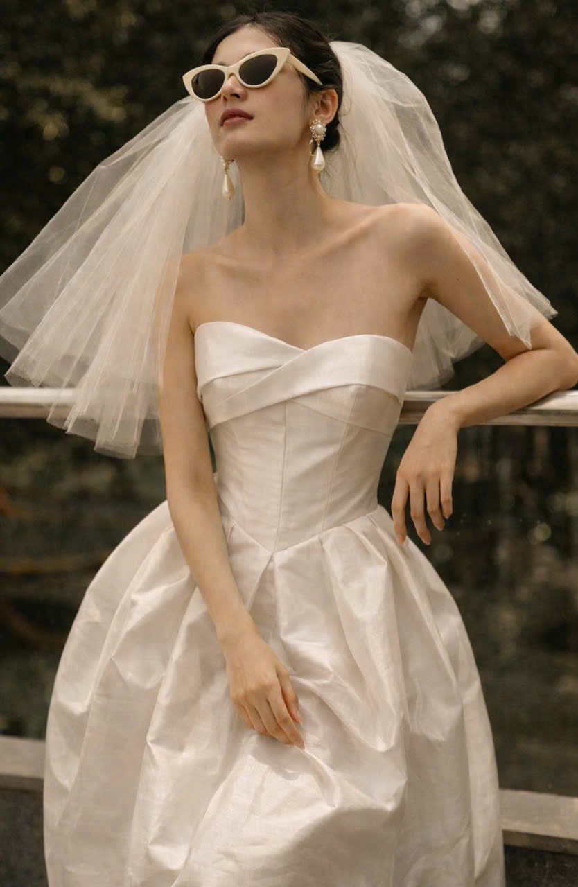  Nyra Dress - Đầm Cúp Ngực Dáng Phồng 