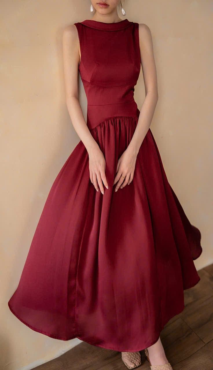  Claudette Dress - Đầm Thiết Kế Vintage QE001 