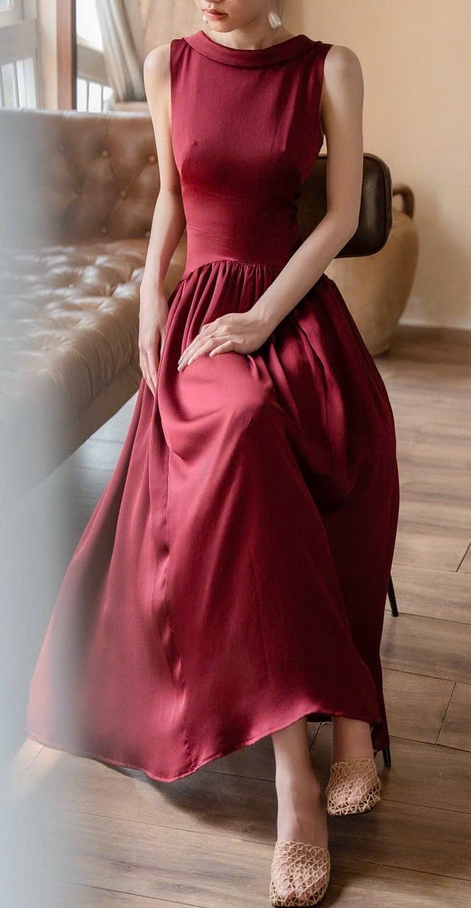 Claudette Dress - Đầm Thiết Kế Vintage QE001 