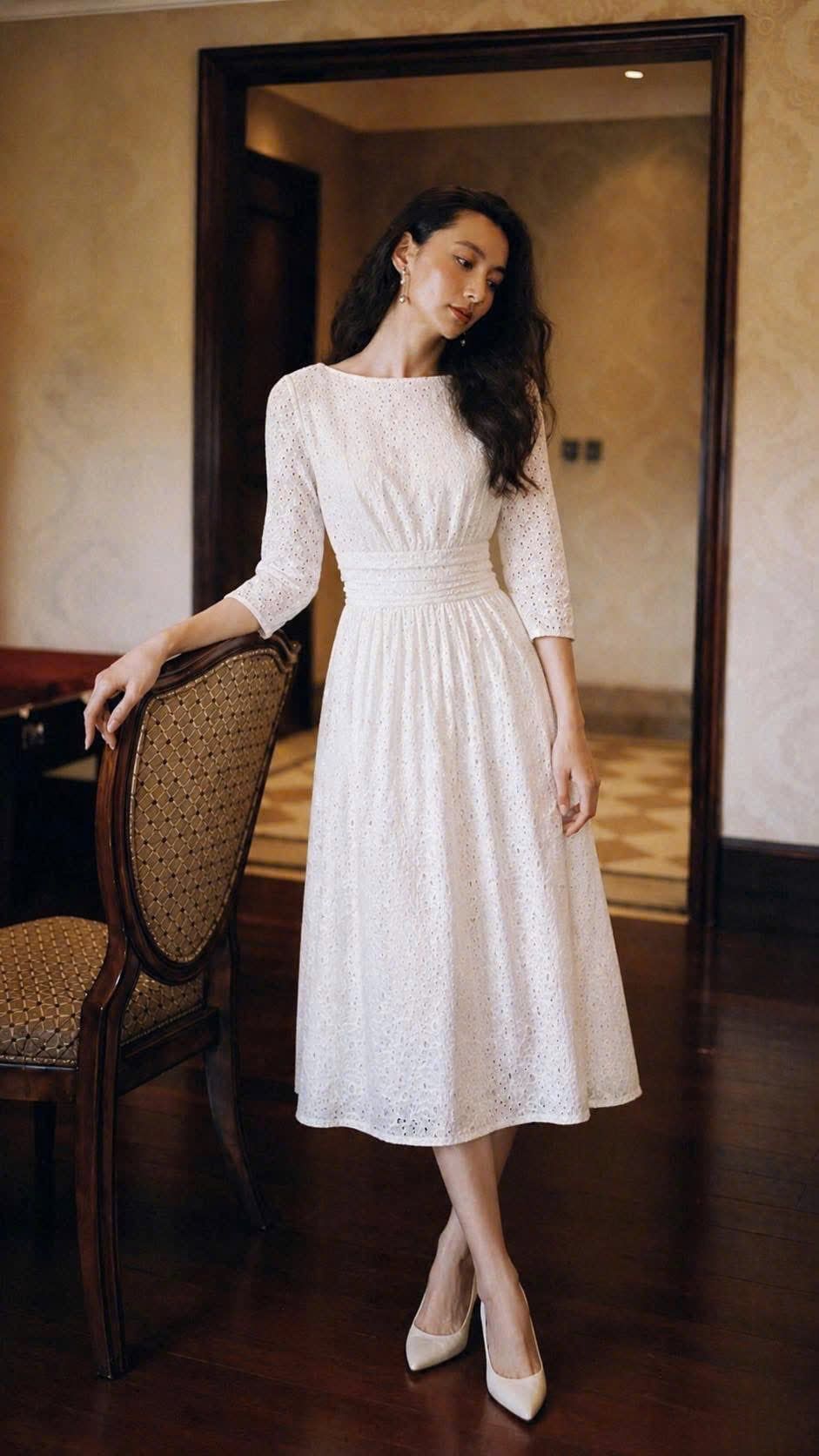  Lucie Dress - Đầm Tay Lỡ Nhấn Eo E93 