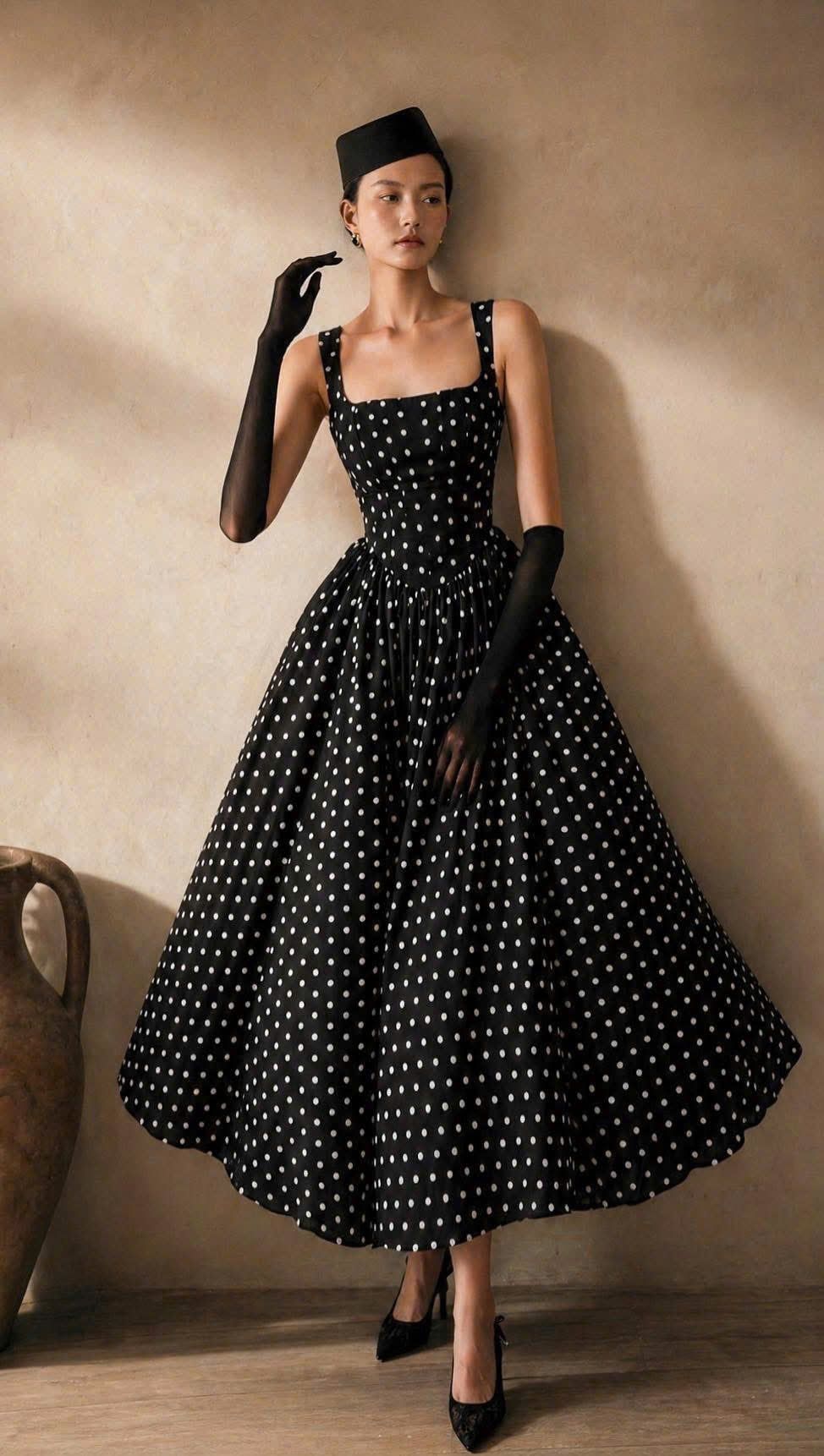  Caterina Midi Dress - Đầm Corset Cổ Điển DR0124 