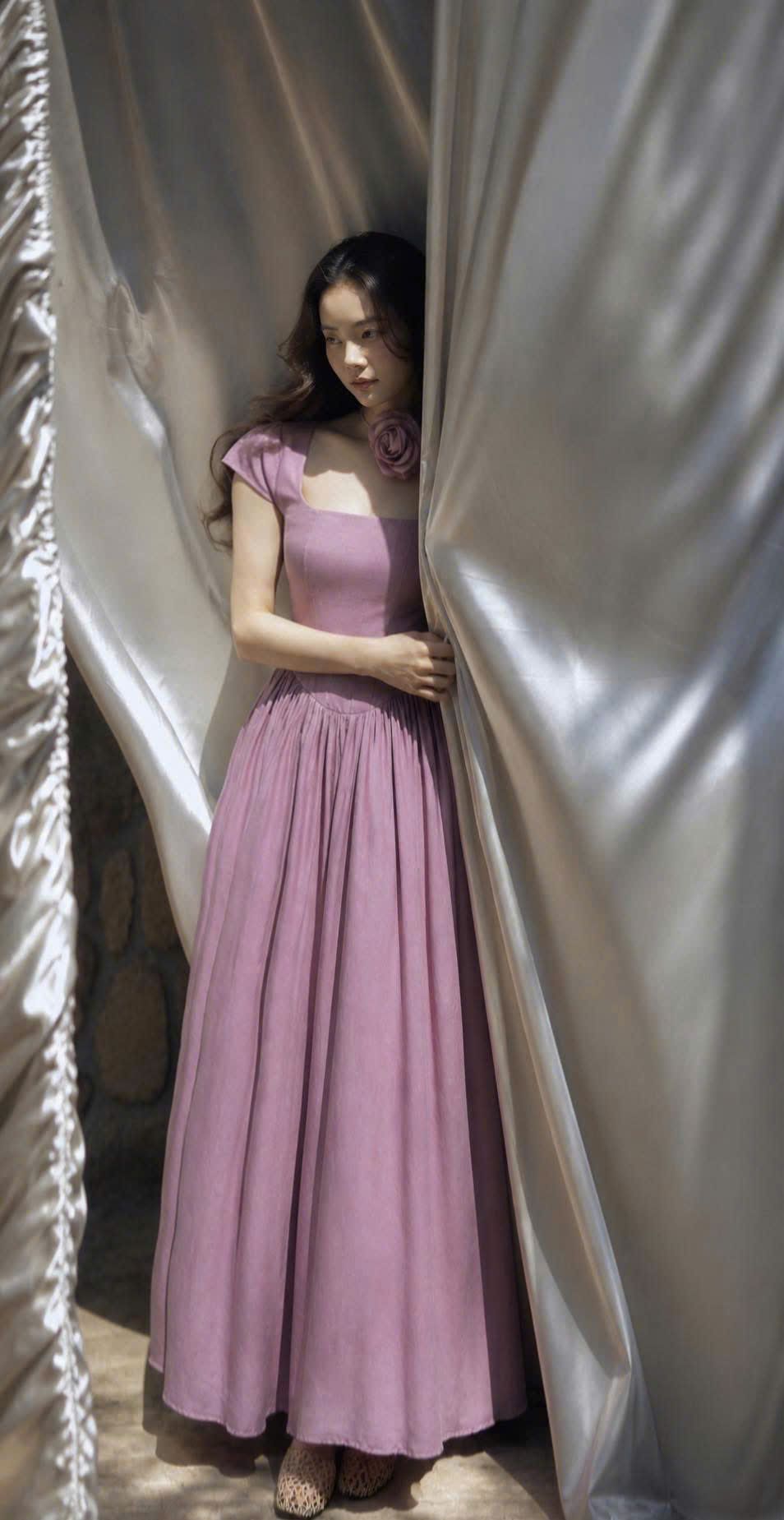  Adela Dress - Đầm Corset Cổ Điển Tay Hến V21 