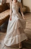  Seraphine Dress - Đầm Thiết Kế Ren Tay Dài 