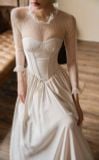  Seraphine Dress - Đầm Thiết Kế Ren Tay Dài 