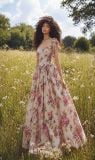 Emer Dress - Đầm Corset Hoa Hồng Thiết Kế 