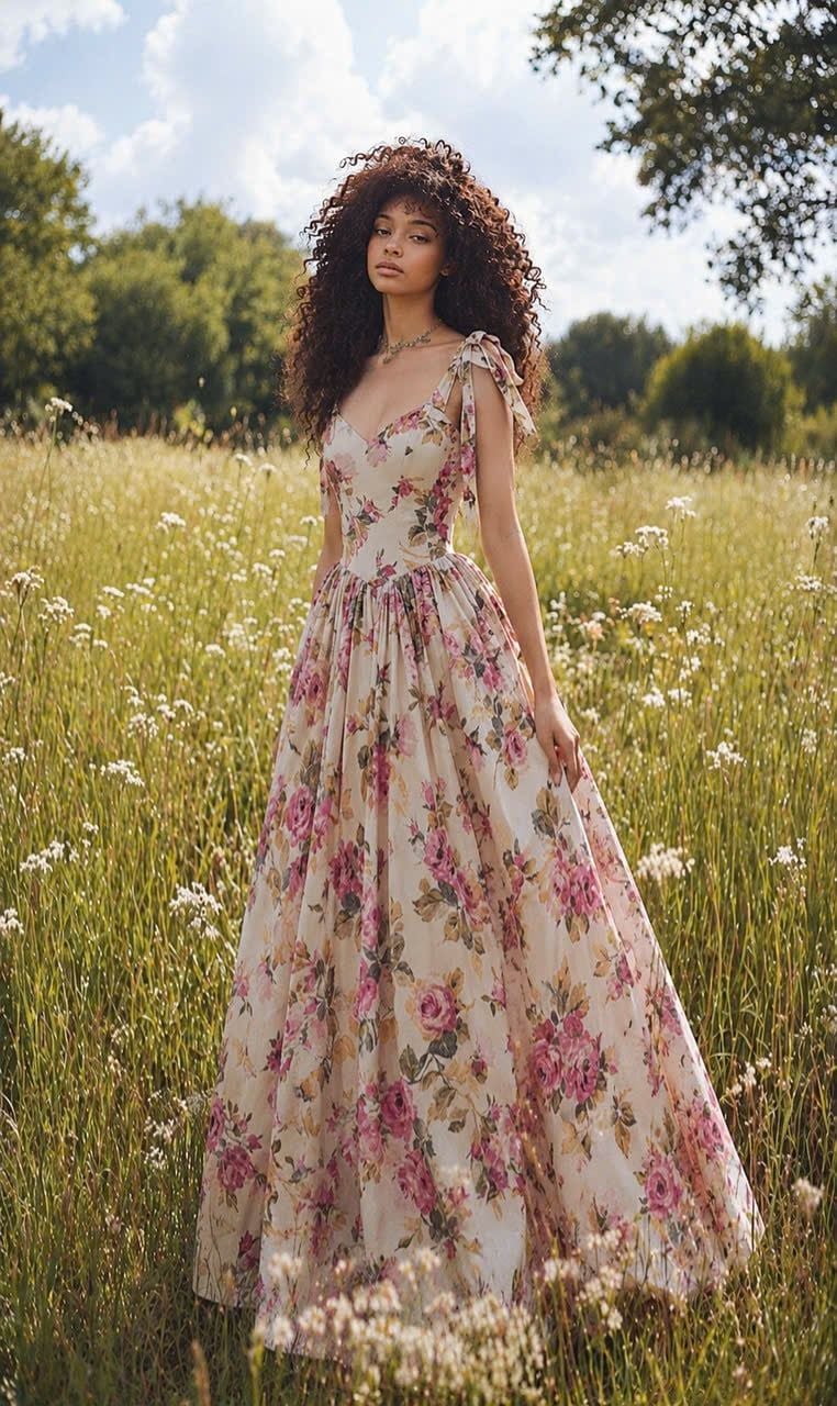  Emer Dress - Đầm Corset Hoa Hồng Thiết Kế 