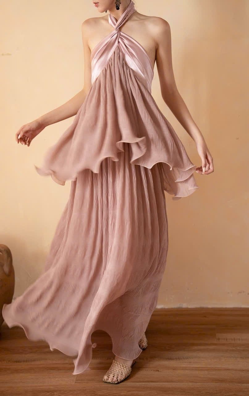  Aveline dress - Đầm Cổ Yếm Hở Lưng Thiết Kế 