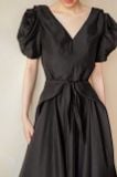  Helena Dress - Đầm Hoa Hồng Tay Phồng D1013 